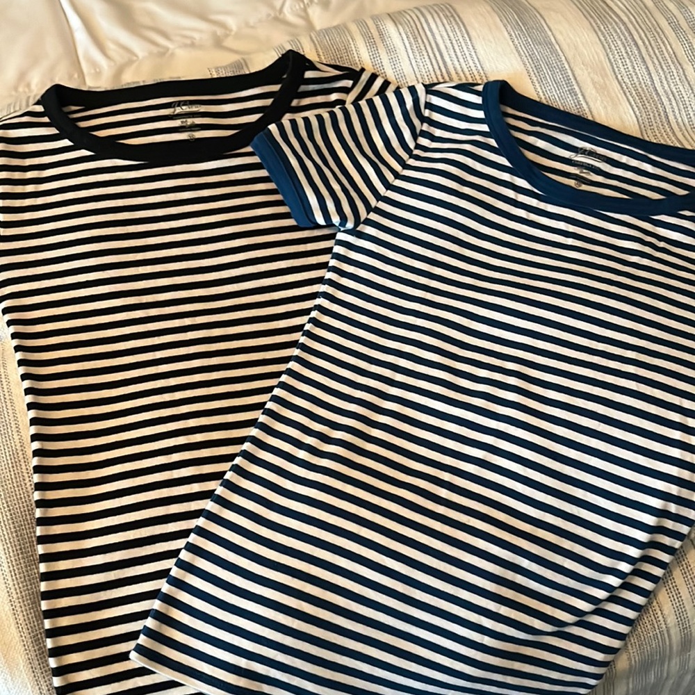2 Jcrew perfect fit cap sleeve T’s